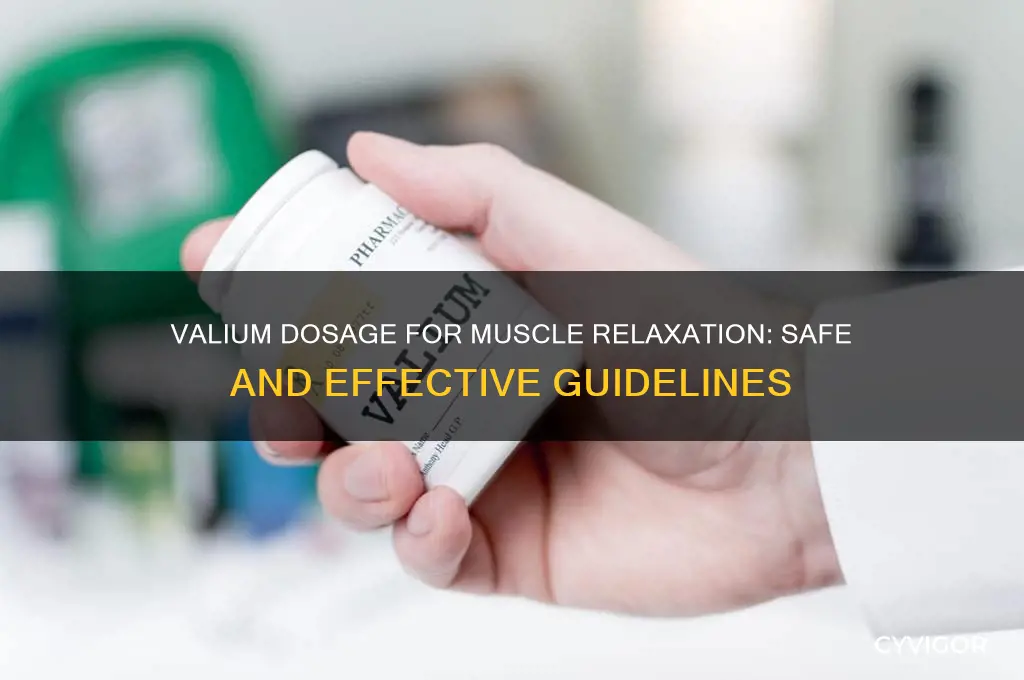 how many mg of valuim to take for muscle relaxation
