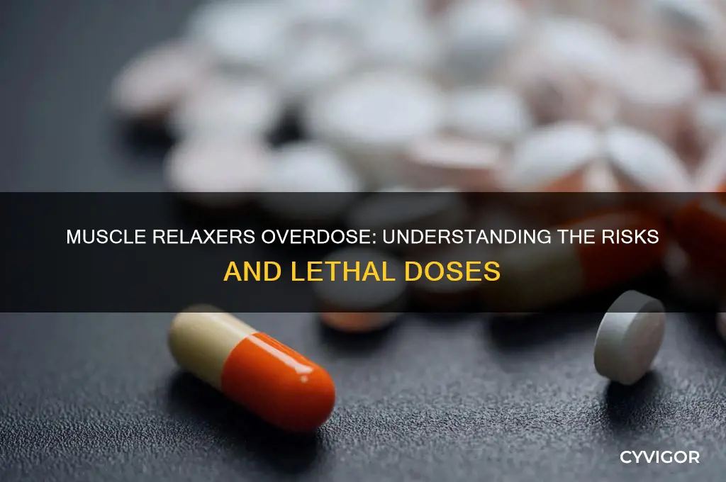 how many muscle relaxers does it take to od