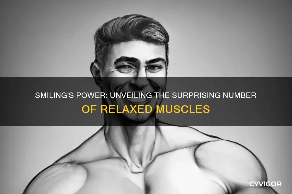 how many muscles relax when you smile