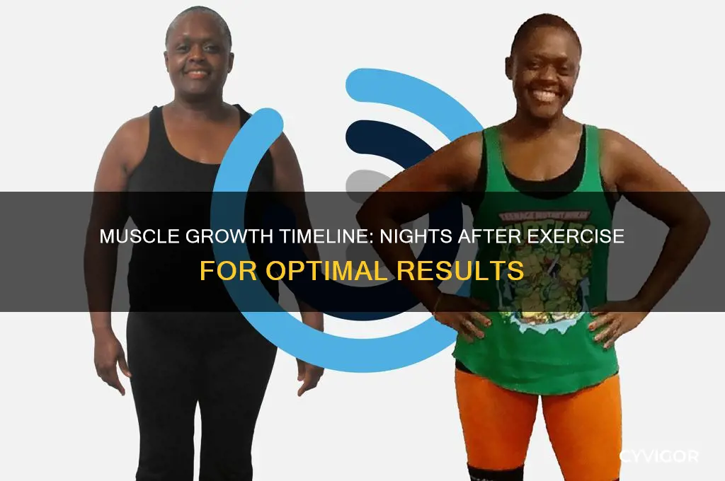 how many nights after excersisng does muscle grow