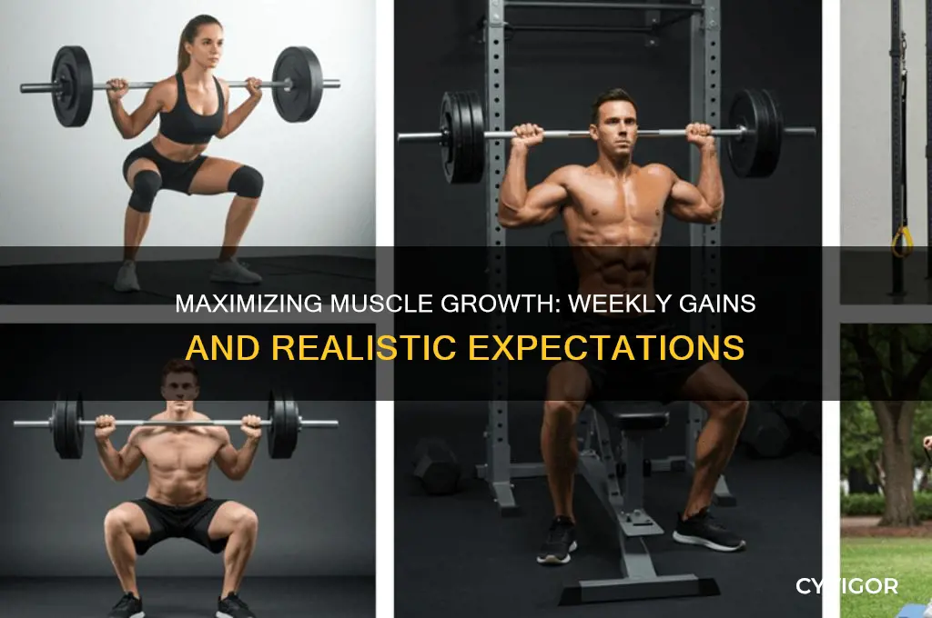 how many pounds can you gain in muscle a week