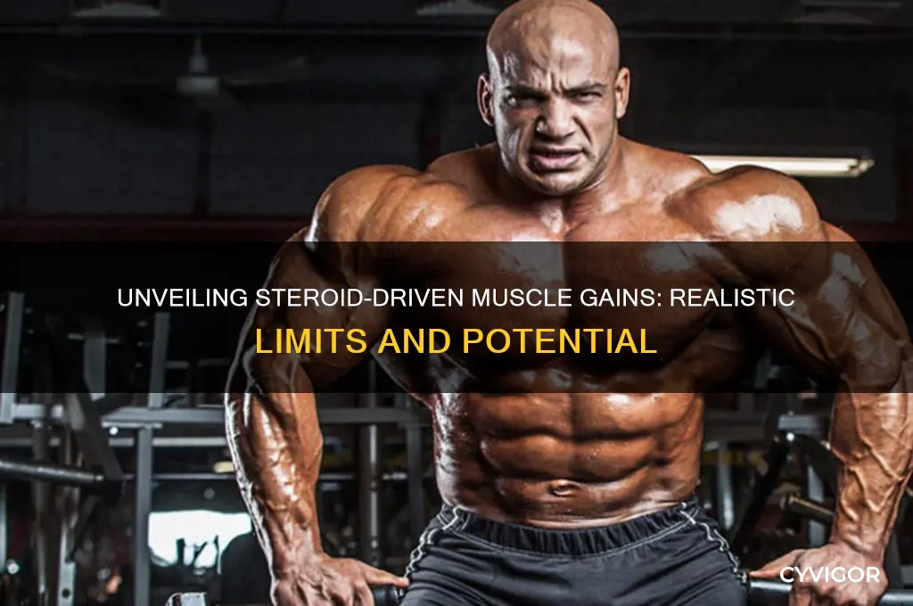 how many pounds of muscle can you gain on steroids
