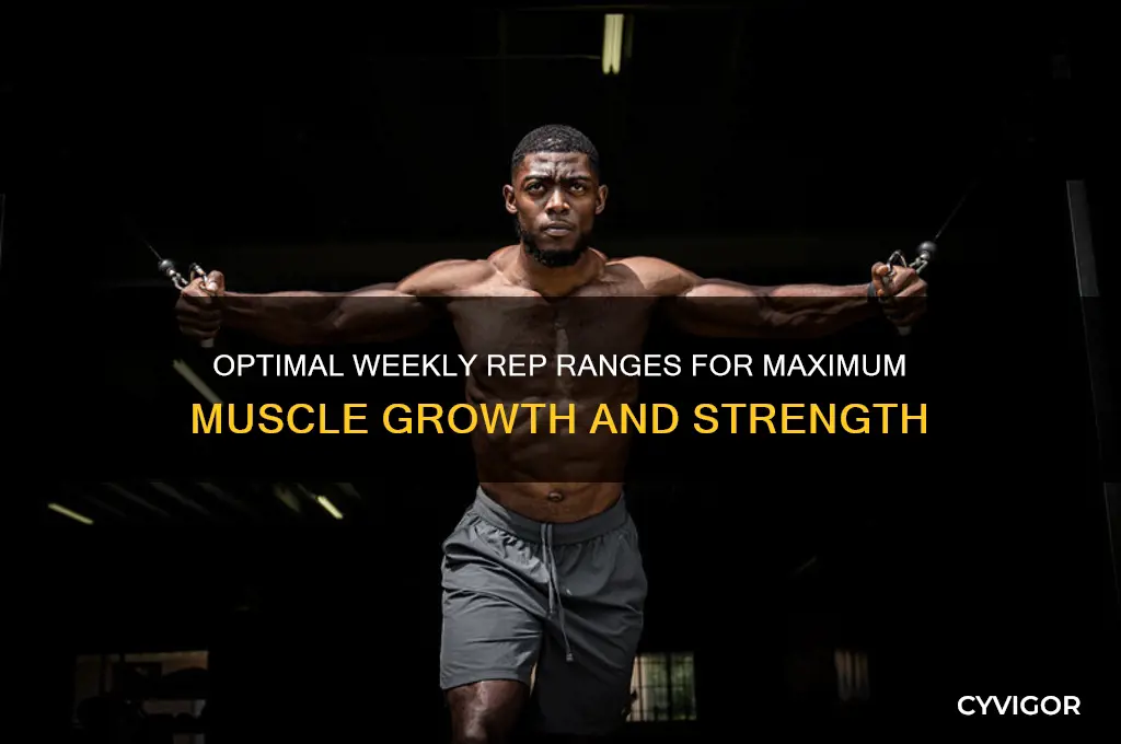how many reps were muscle group per week