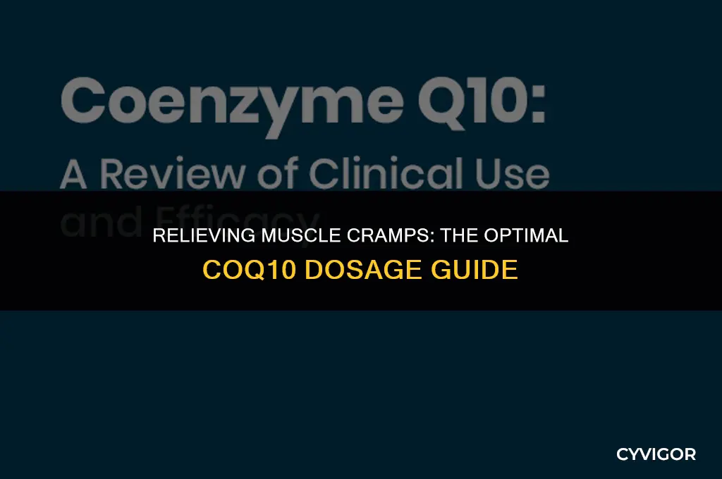 how much coq10 should i take for muscle cramps