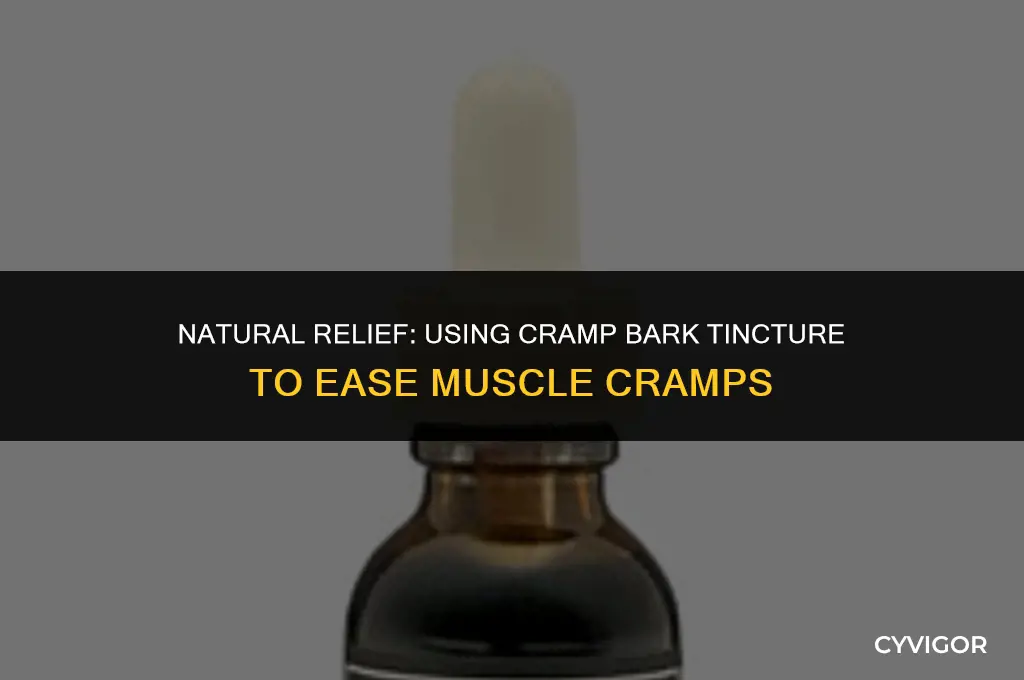 how much cramp bark tincture for muscle cramps