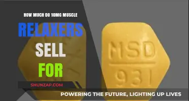 Muscle Relaxers 10mg: Street Value and Pricing Guide