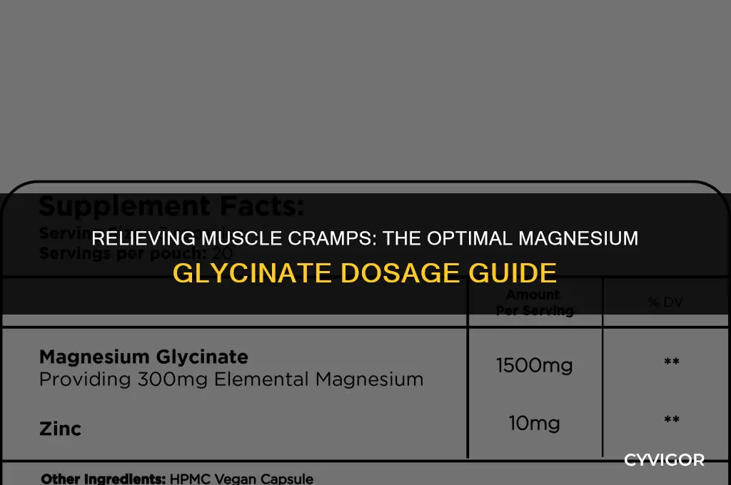 how much magnesium glycinate for muscle cramps