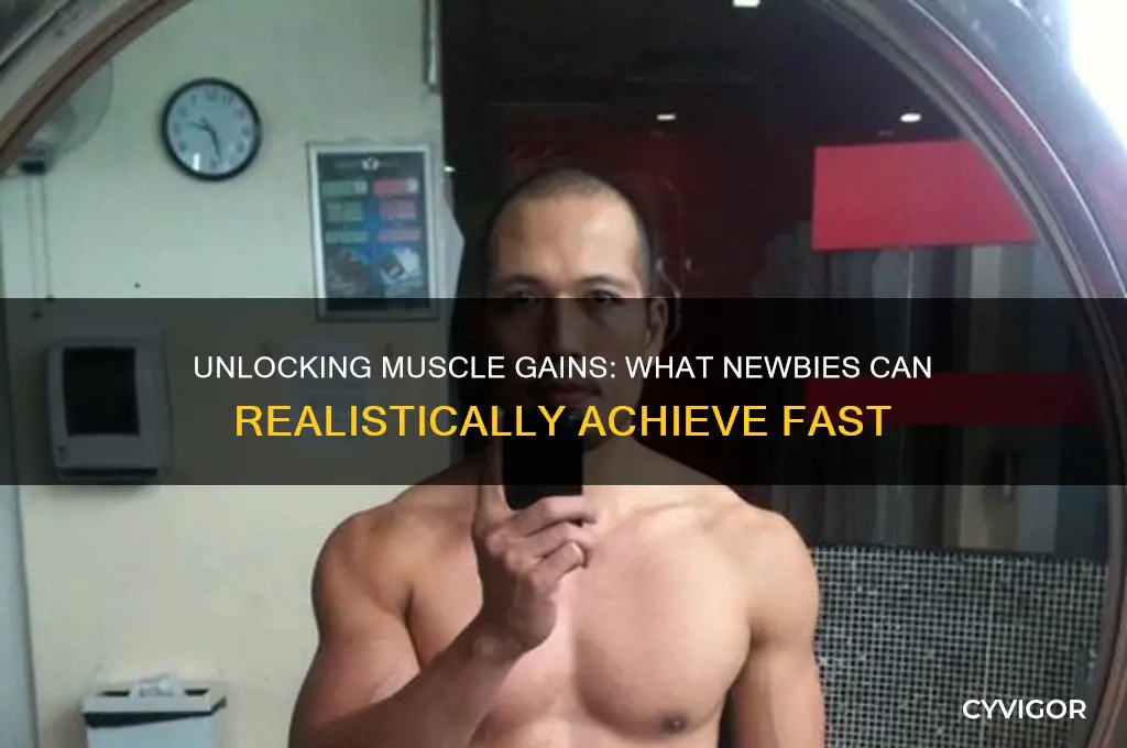 how much muscle can newbies gain