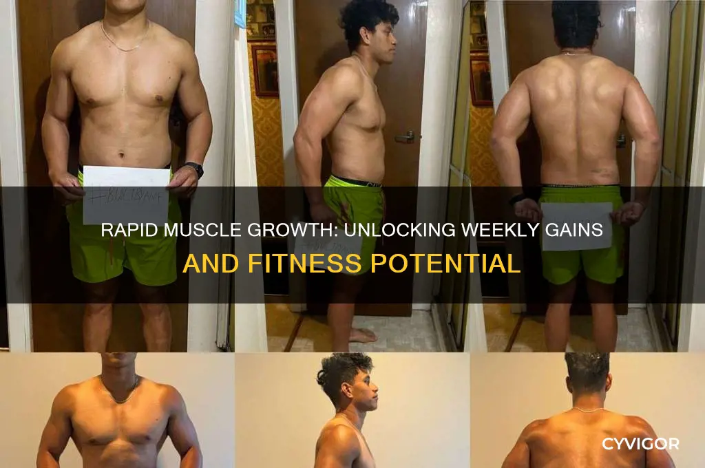 how much muscle can you gain in 1 week