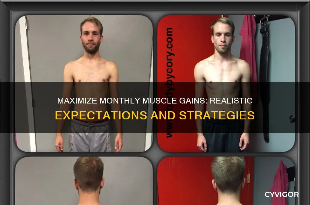 how much muscle can you gain in a month article
