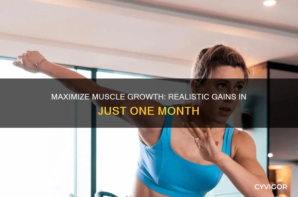 how much muscle mass can you gain in 1 month