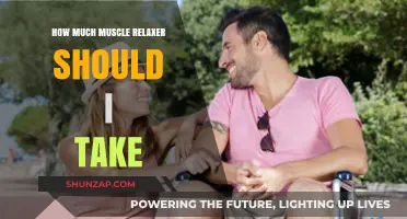 Safe Muscle Relaxer Dosage: How Much Should You Take?