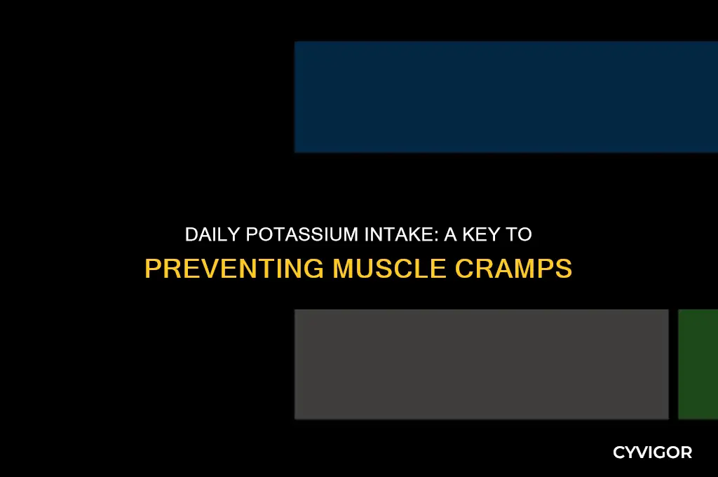 how much potassium is need daily for muscle cramps