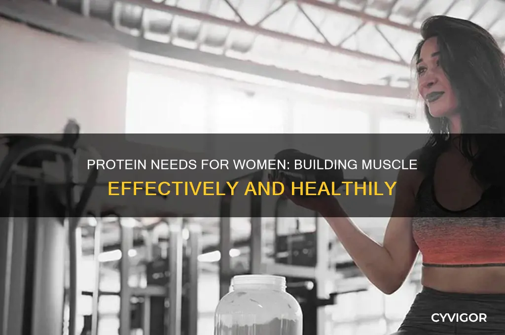 how much protein does a woman need to gain muscle