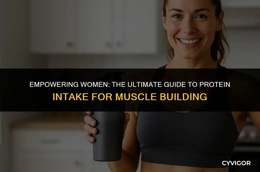 how much protein for women to build muscle