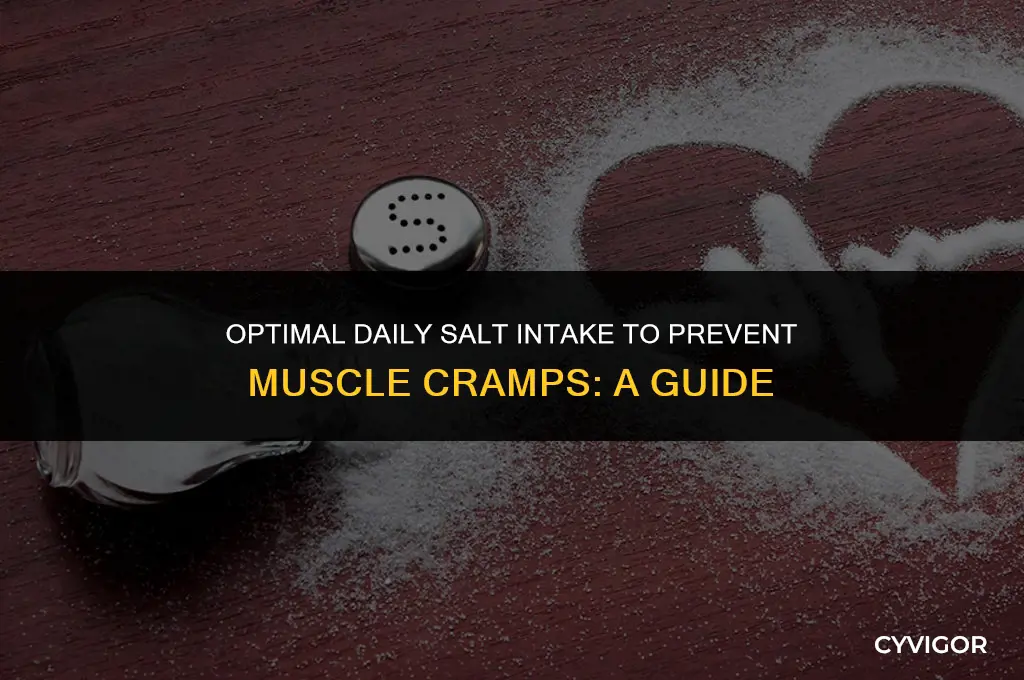 how much salt per day to stop muscle cramps