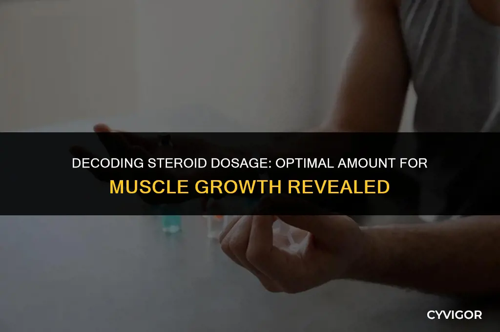 how much sterod into muscle back