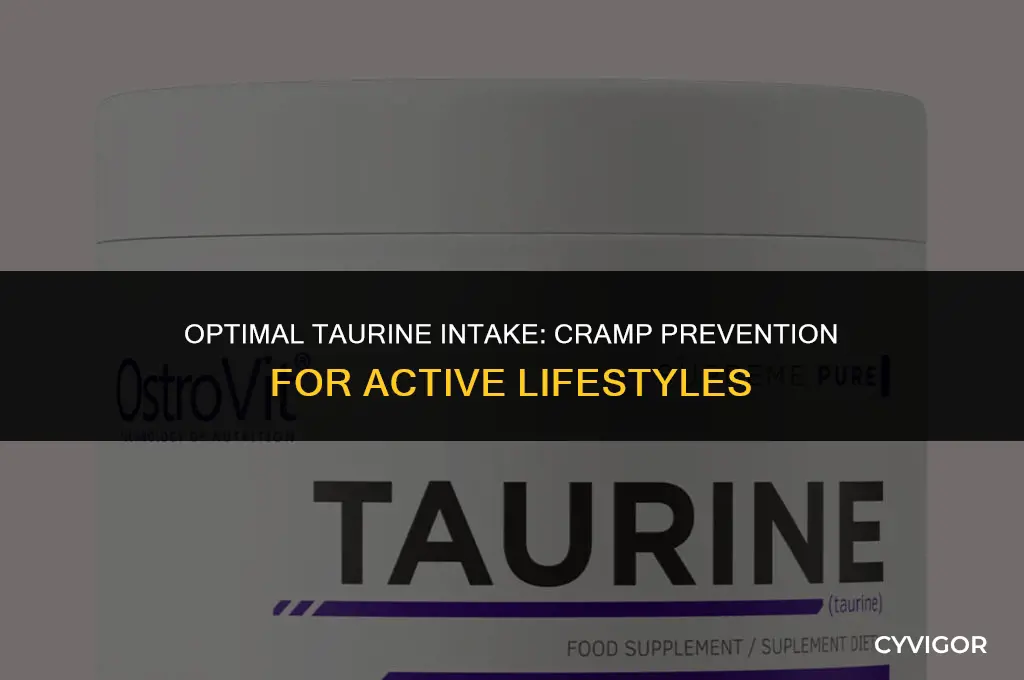how much taurine do you need to prevent muscle cramping