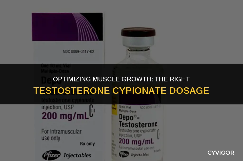 how much testosterone cypionate to build muscle