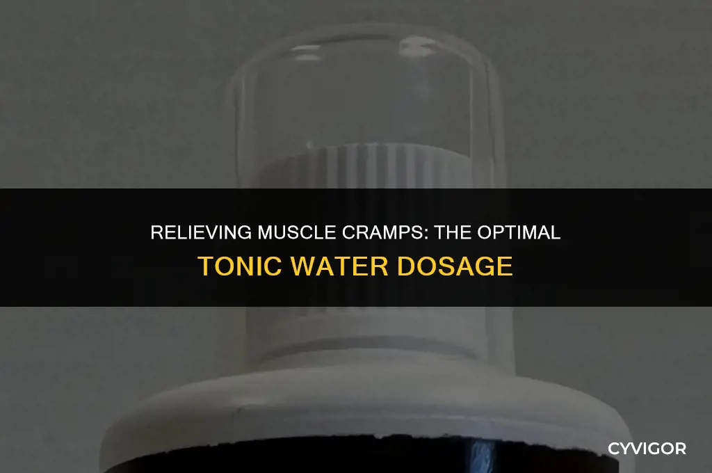 how much tonic water for muscle cramps
