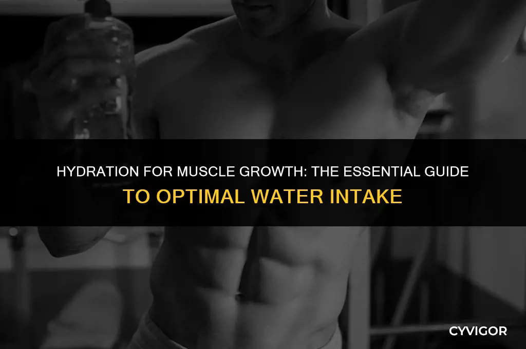 how much water should i drink to build muscle