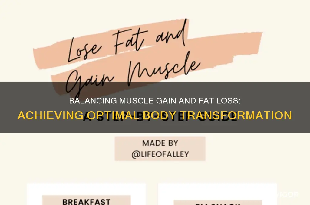 how much weight can i lose while gaining muscles