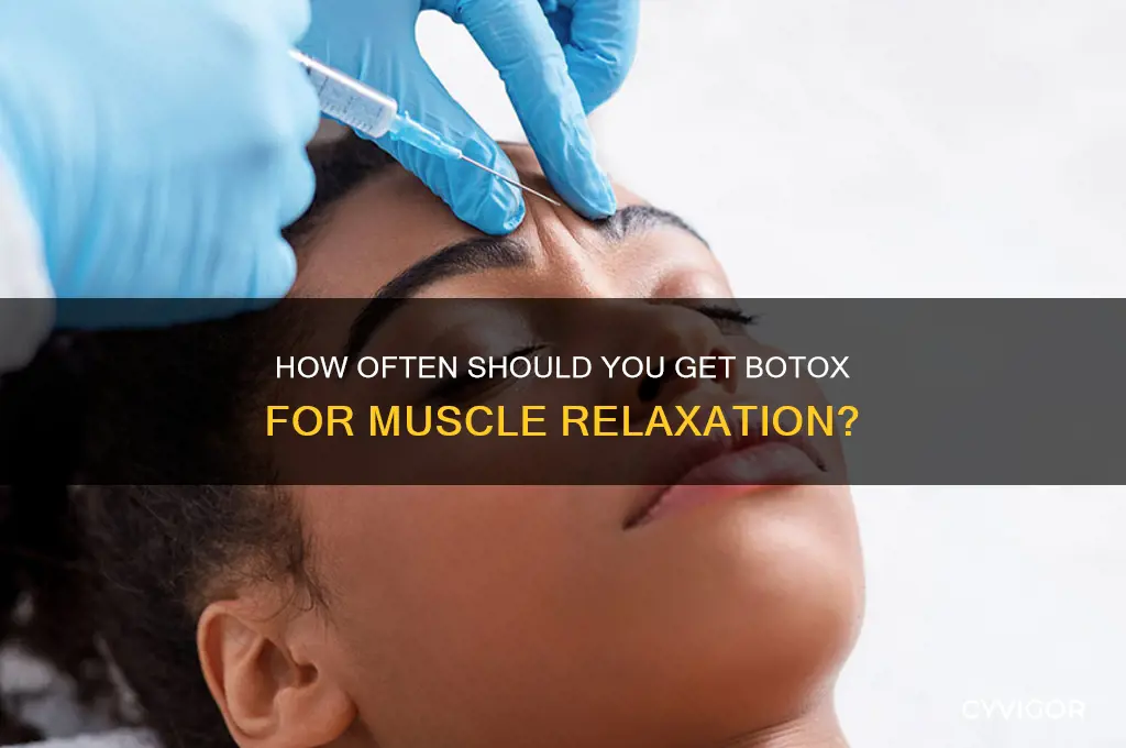 how often botox injections muscles relax