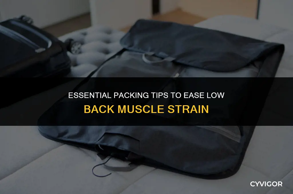 how pack for low back muscle