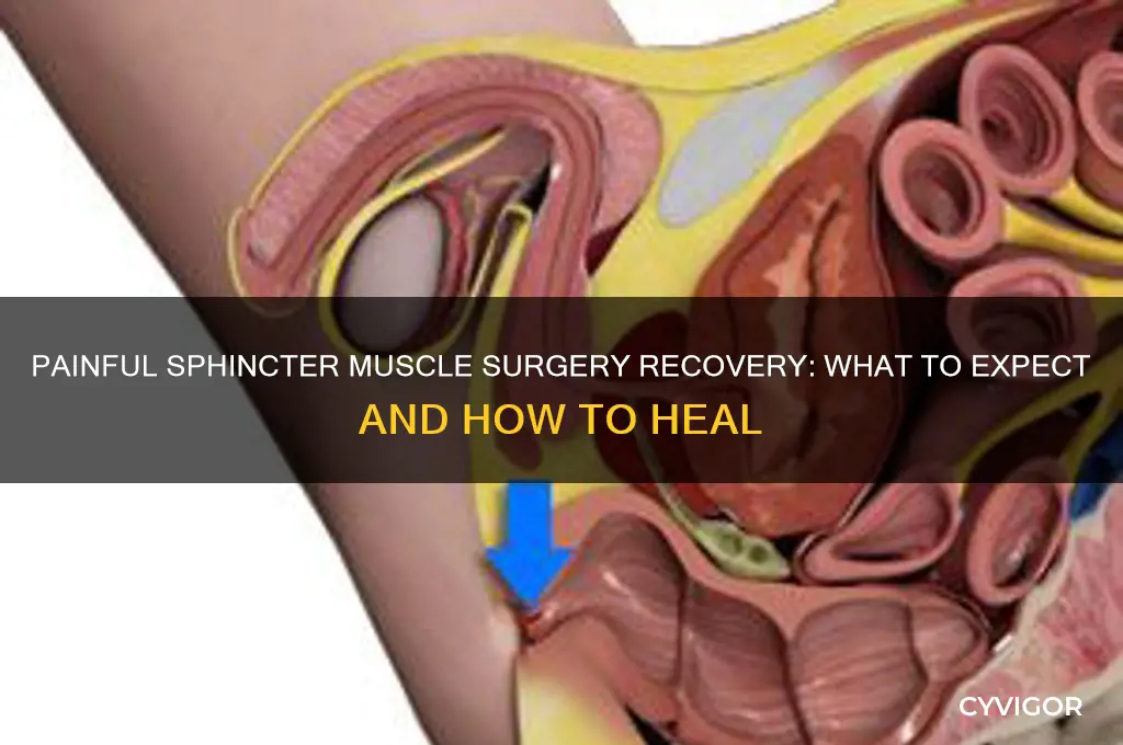 how painful sphincter muscle surgery recovery