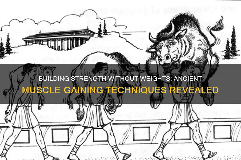 how people gained muscle before weights