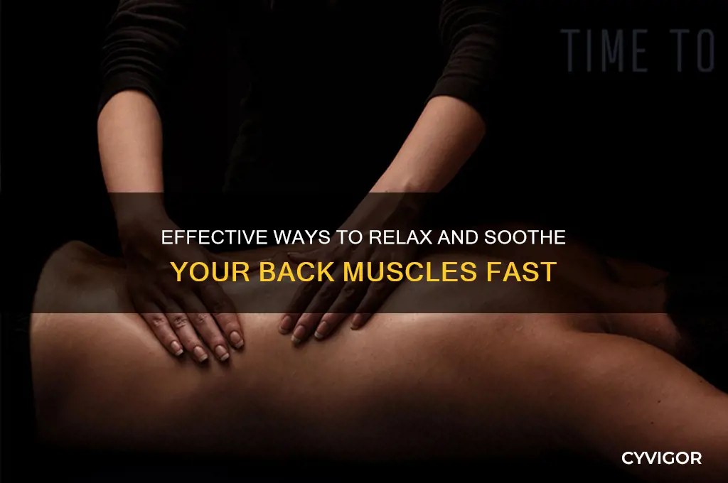 how relax back muscles