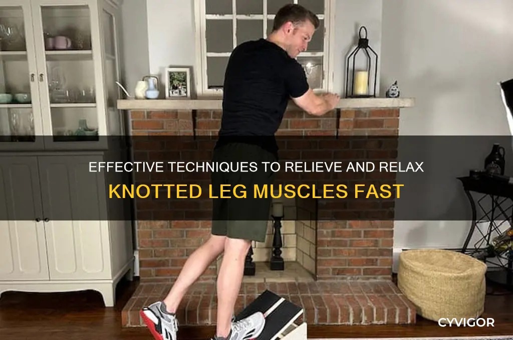 how relax knotted leg muscles