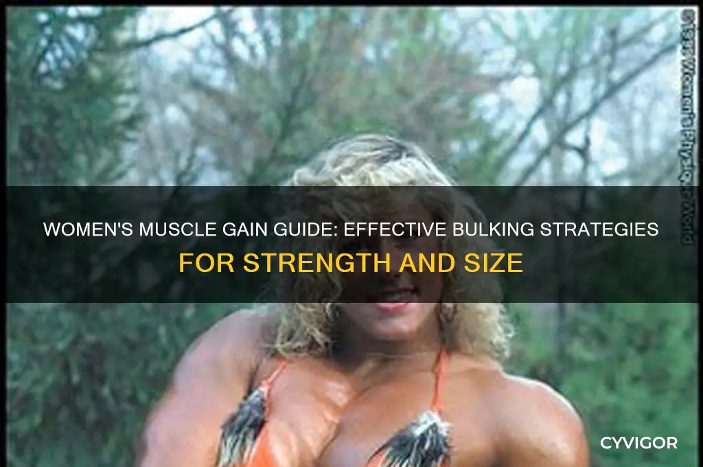 how should women bulk up for muscle gain