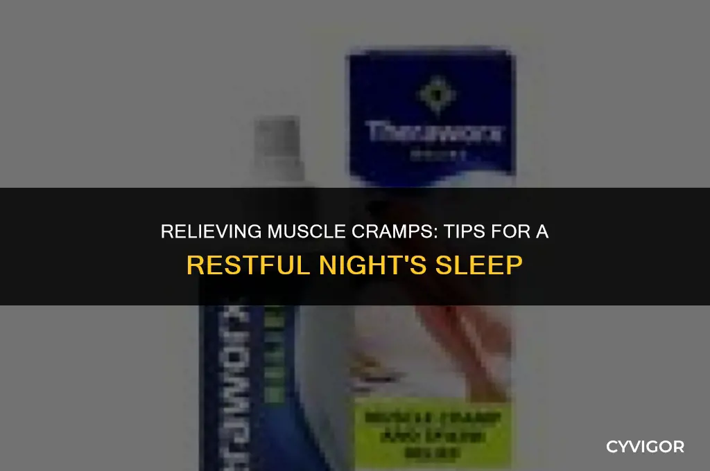 how should you sleep after muscle cramp