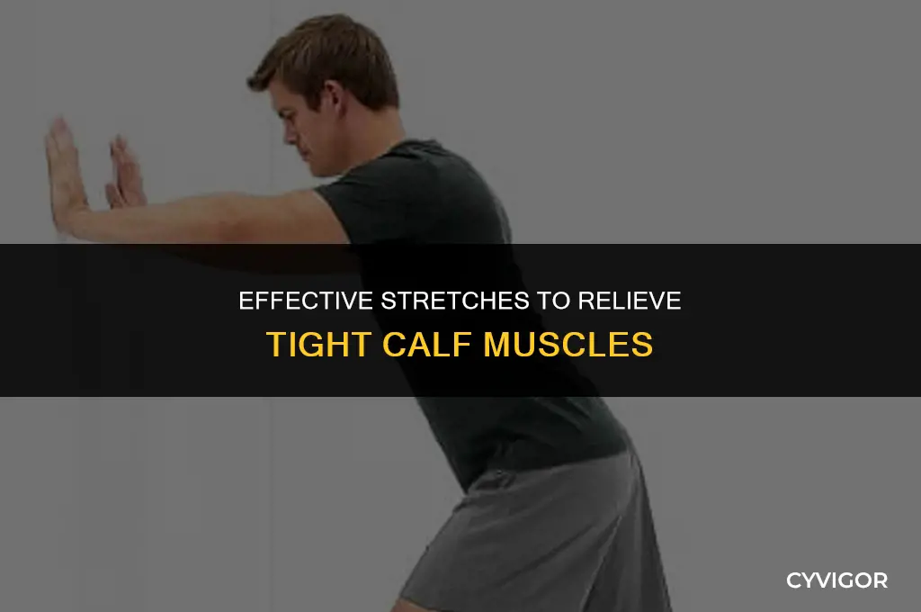 how stretch and relieve calf muscles