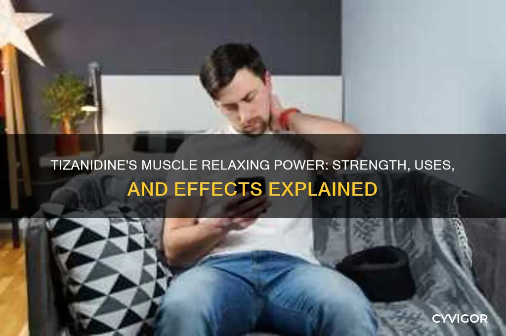 how strong of a muscle relaxer is tizanidine