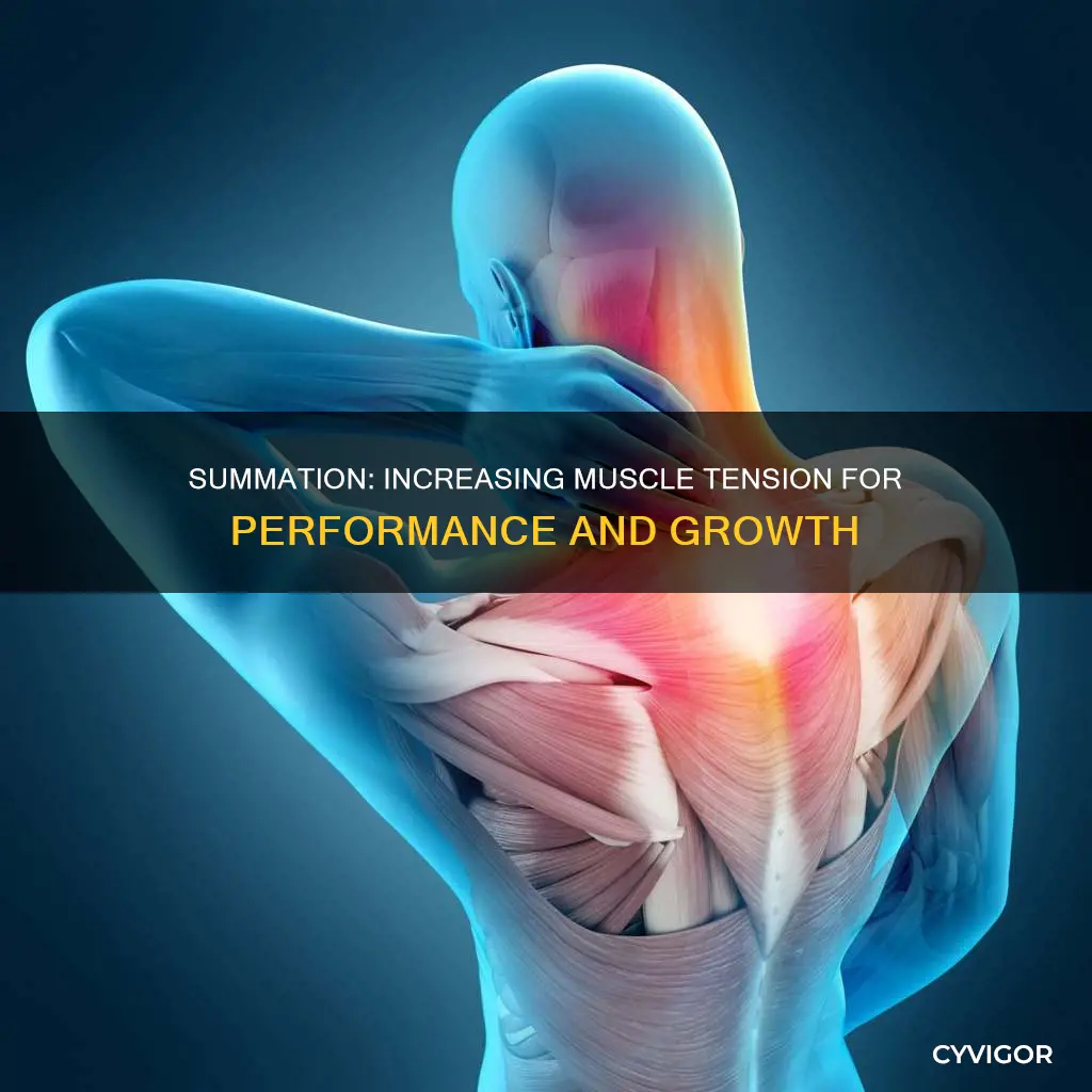 how summation increase muscle tension