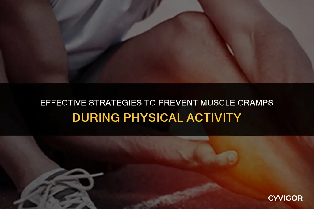 how to abovid cramp muscles