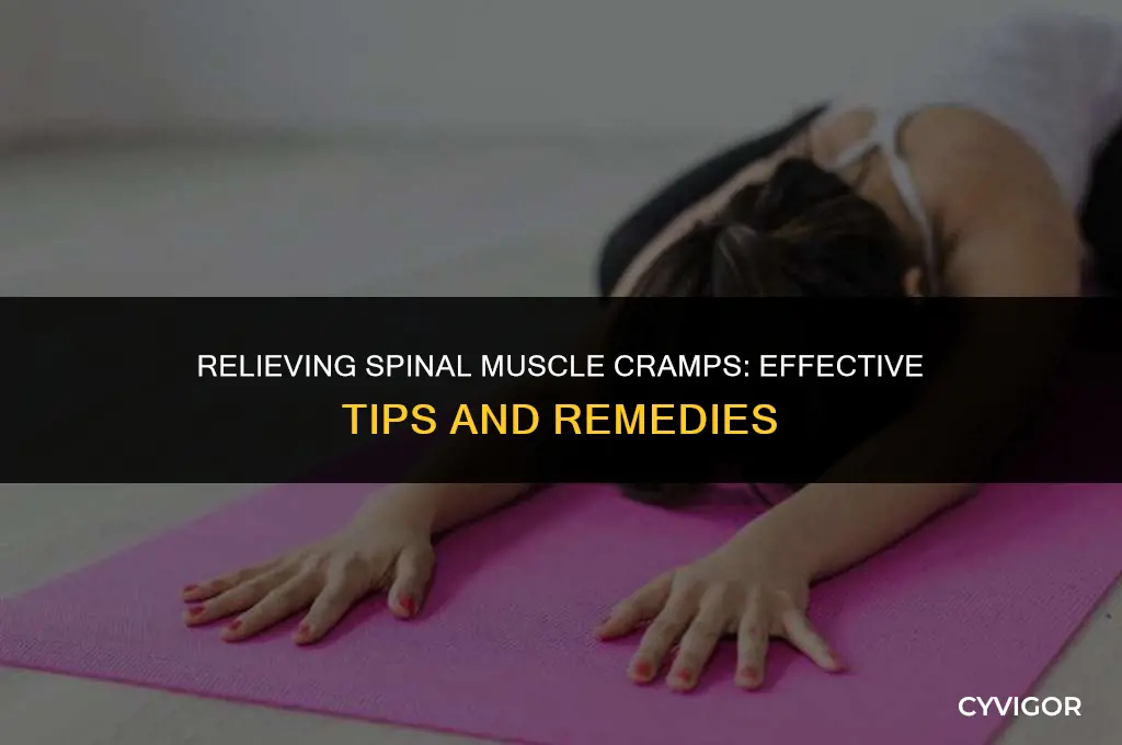 how to alleviate muscle cramping along the spine