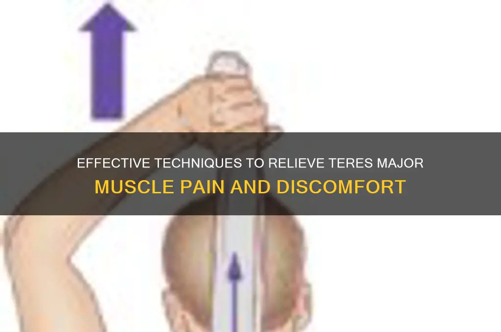 how to alleviate pain in the teres major muscle