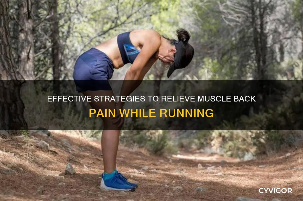 how to allievate muscle back pain when running