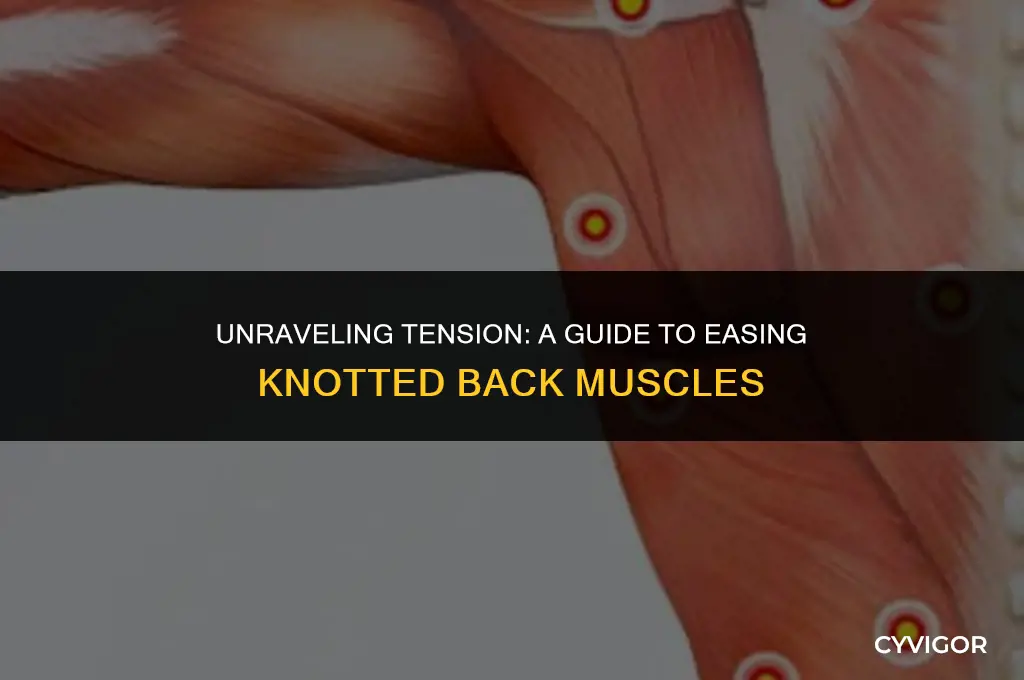 how to approach knotted back muscles