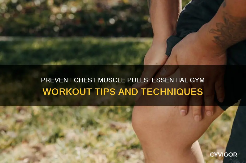 how to avoid chest muscle pull at the gym