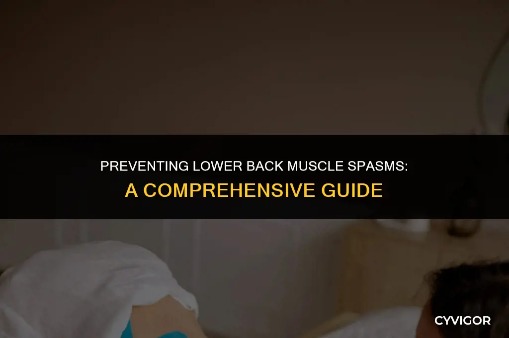 how to avoid lower back muscle spasm again