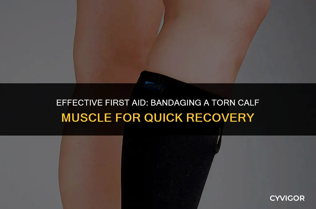how to bandage a torn calf muscle