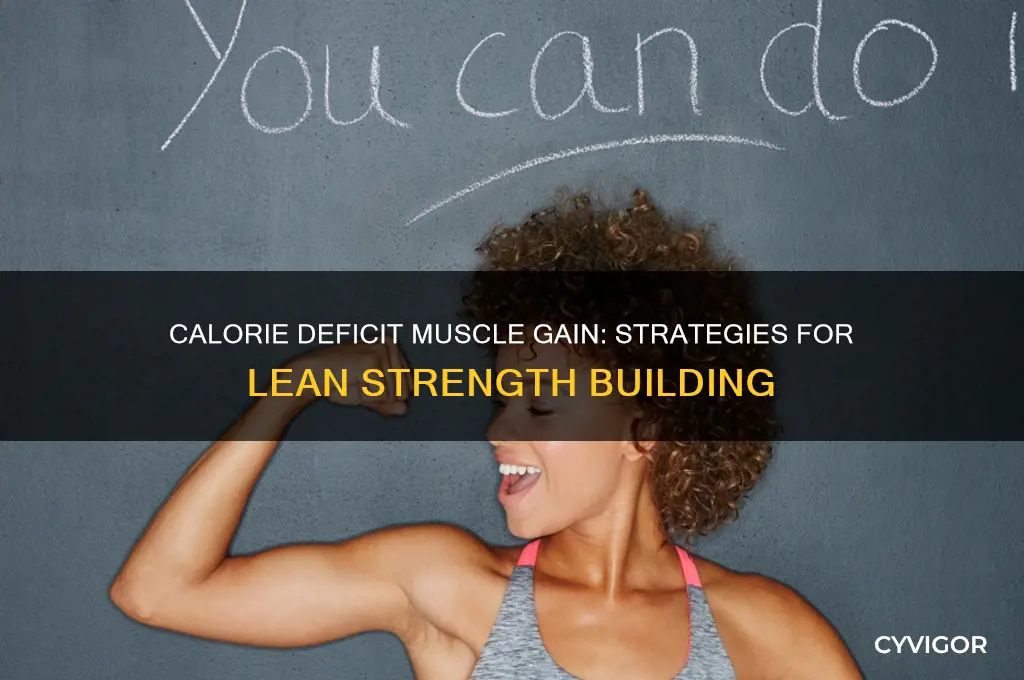 how to be in a calorie deficit and gain muscle