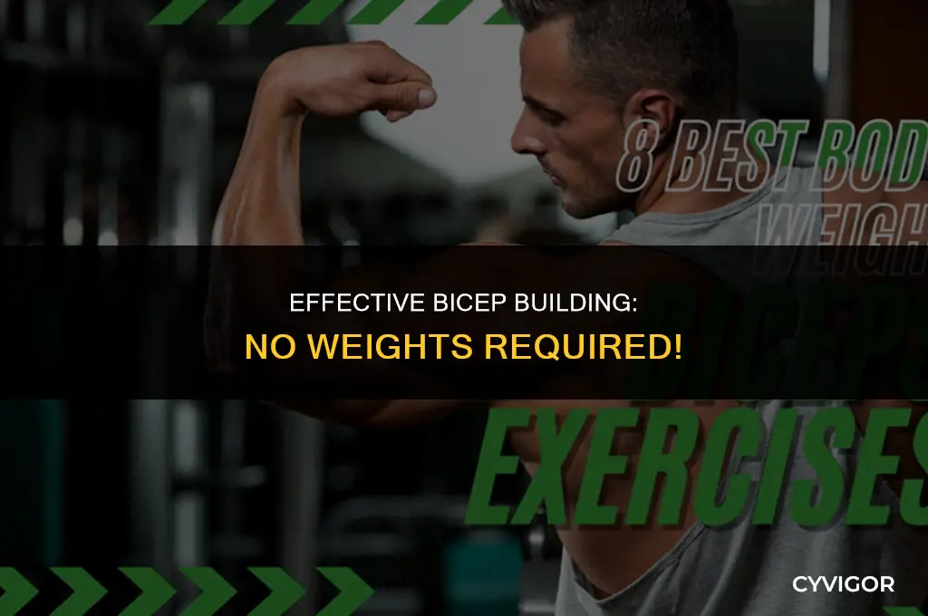 how to build bicep muscle without weights