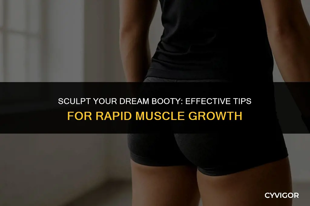 how to build booty muscle fast