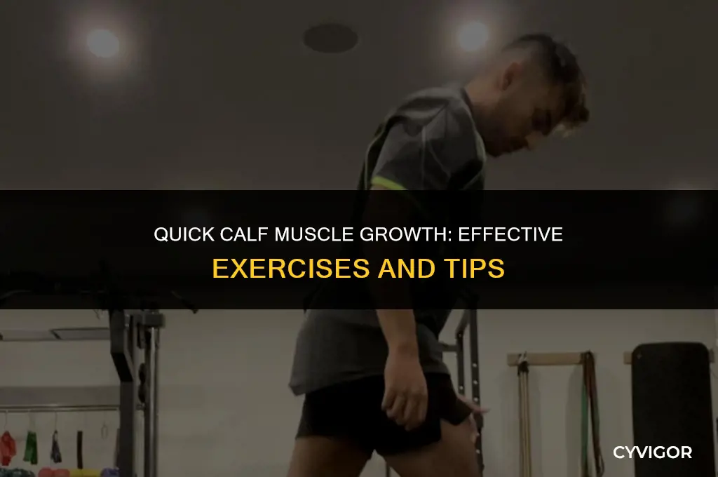 how to build calf muscles fast