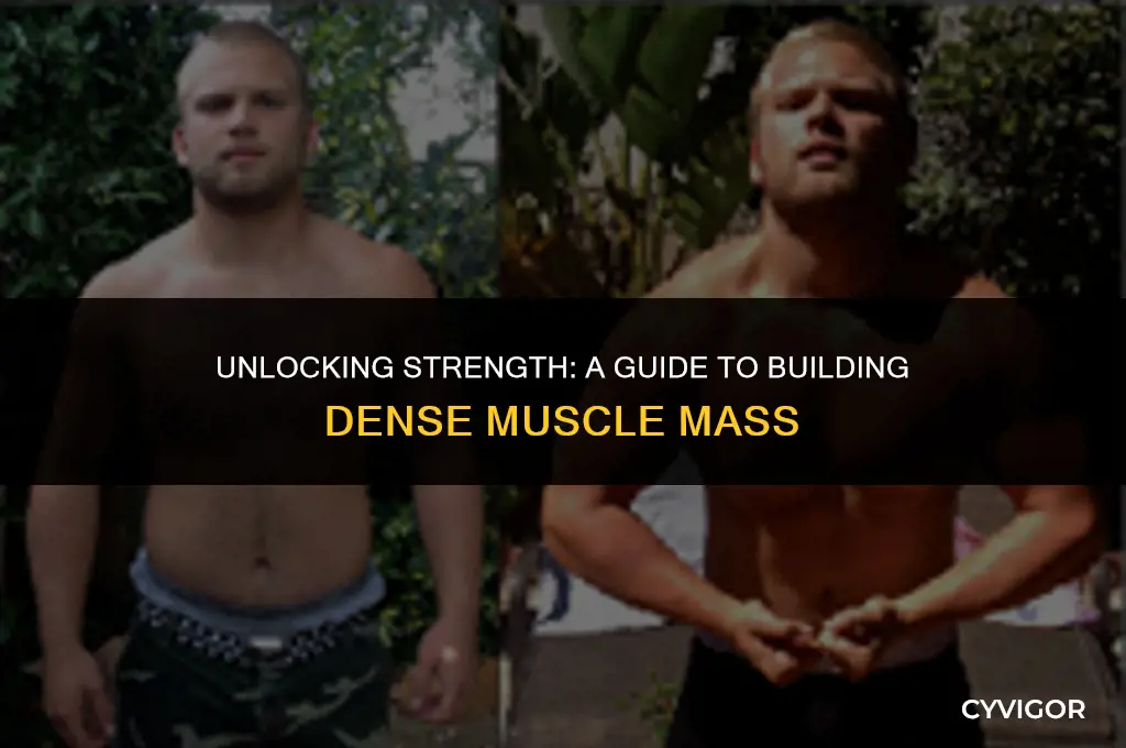 how to build dense muscle